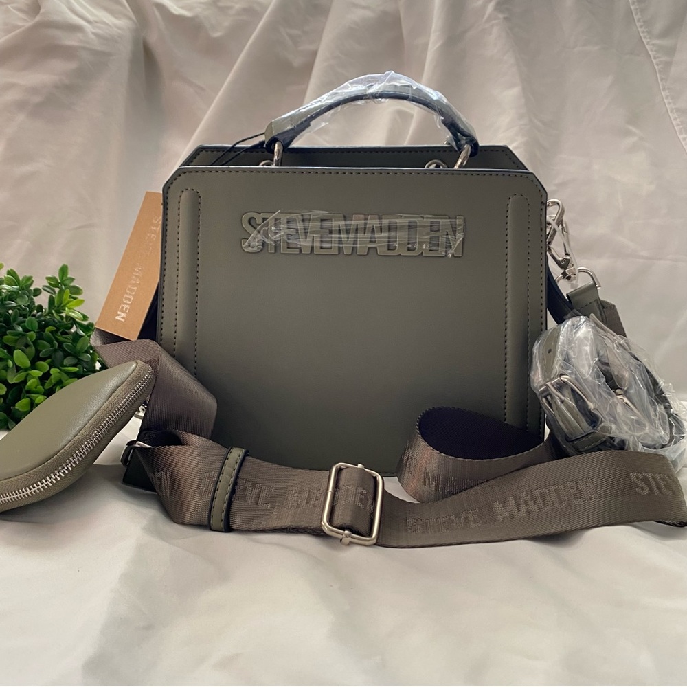Steve Madden Bevelyn Convertible Tote Bag - Olive